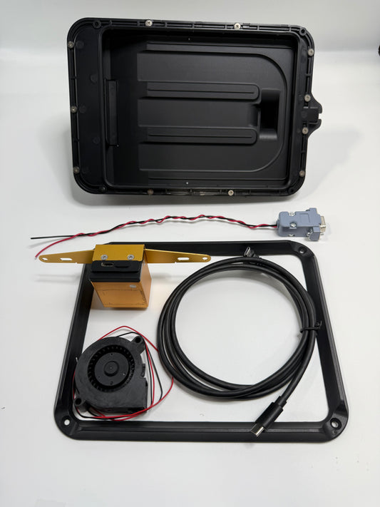 smartPanel Mount Complete Assembly for Apple iPad Mini 6(Includes Power Supply and Cooling Fan. Trim Bezel Optional)