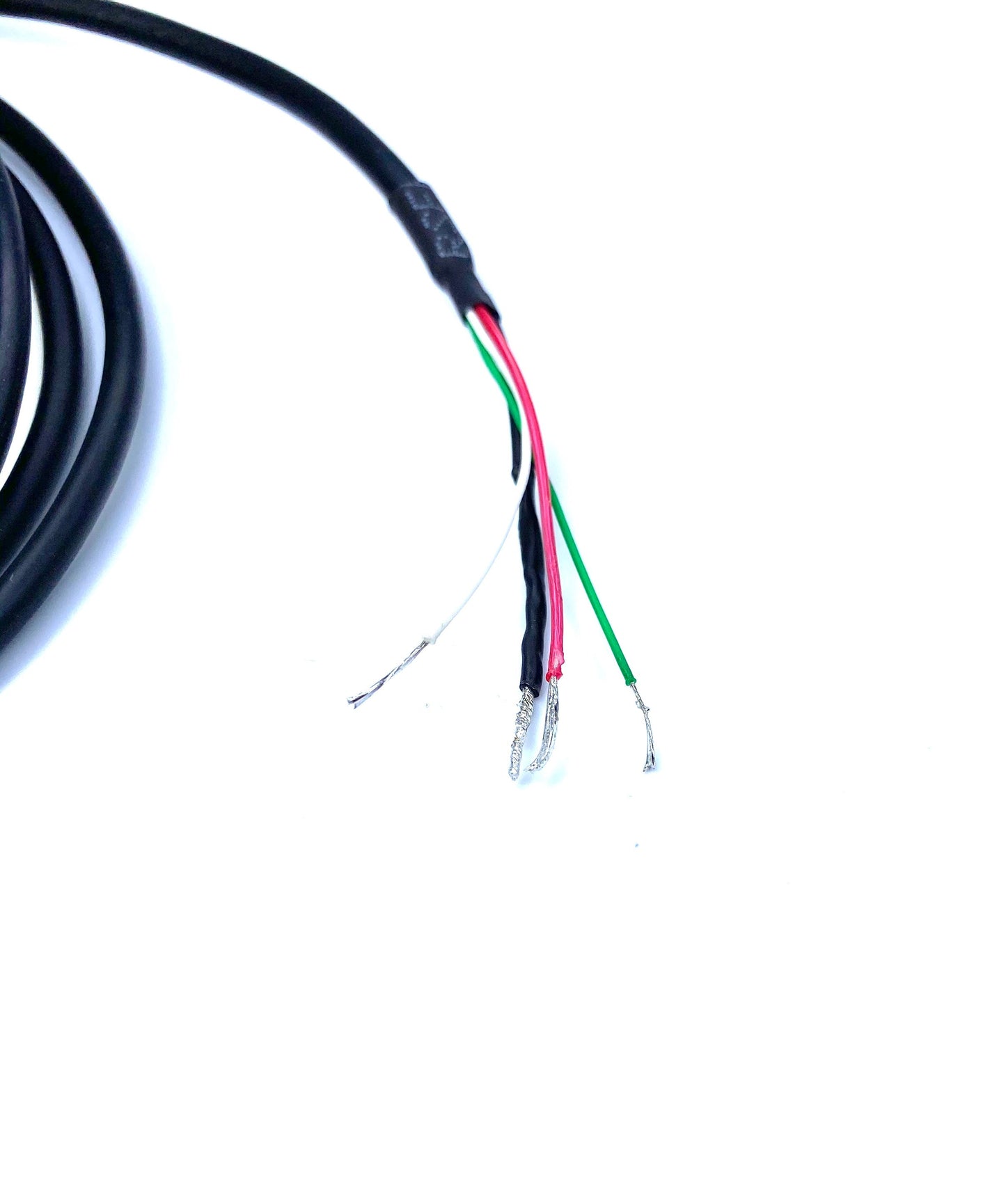 Cable Panel Mount USB-A Female 1.1M (3.6Ft) 4-Wires Solder Terminations Black