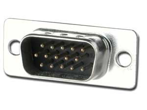 D sub DB15 Male connector, Solder cup