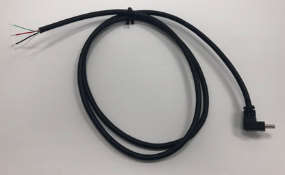 Cable  90 Degree USB-C 1.1M(3.6 Ft) 4-wires solder Termination Black