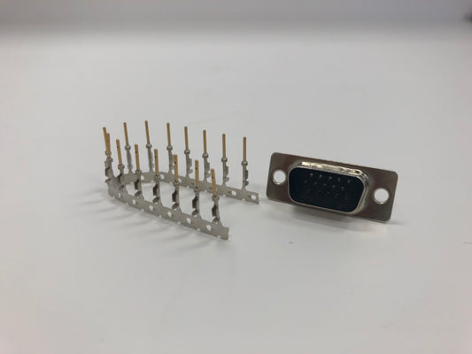 Connector Crimp Style Plug 15Pin HD-DSUB 20-24AWG