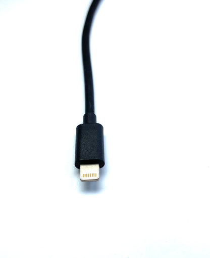 Cable Apple MFi Cert. Lightning to USB-A Male 0.4M (1.3Ft) Black