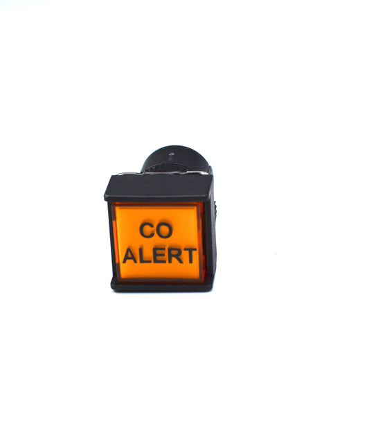 CO ALERT INDICATOR, 24VDC LED AMBER, PANEL MOUNT, SOLDER TERMINAL