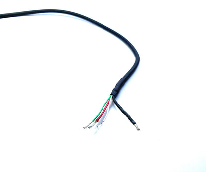 Cable Apple MFI Cert. Lightning 0.4M (1.3Ft) 4-Wires Solder Termination Black