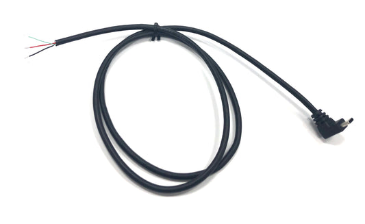 Cable  90 Degree USB-C 1.1M(3.6 Ft) 4-wires solder Termination Black