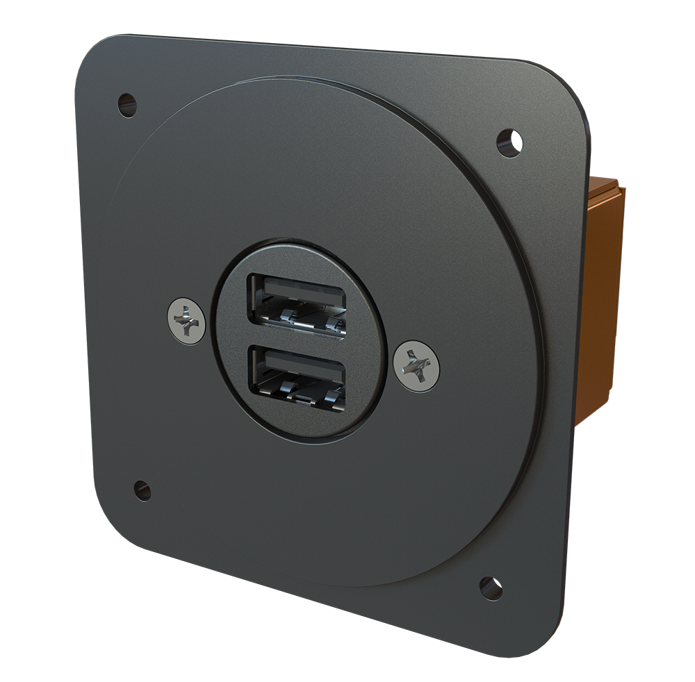Panel Mount USB Power Supply 2.25-in Instrument Adapter