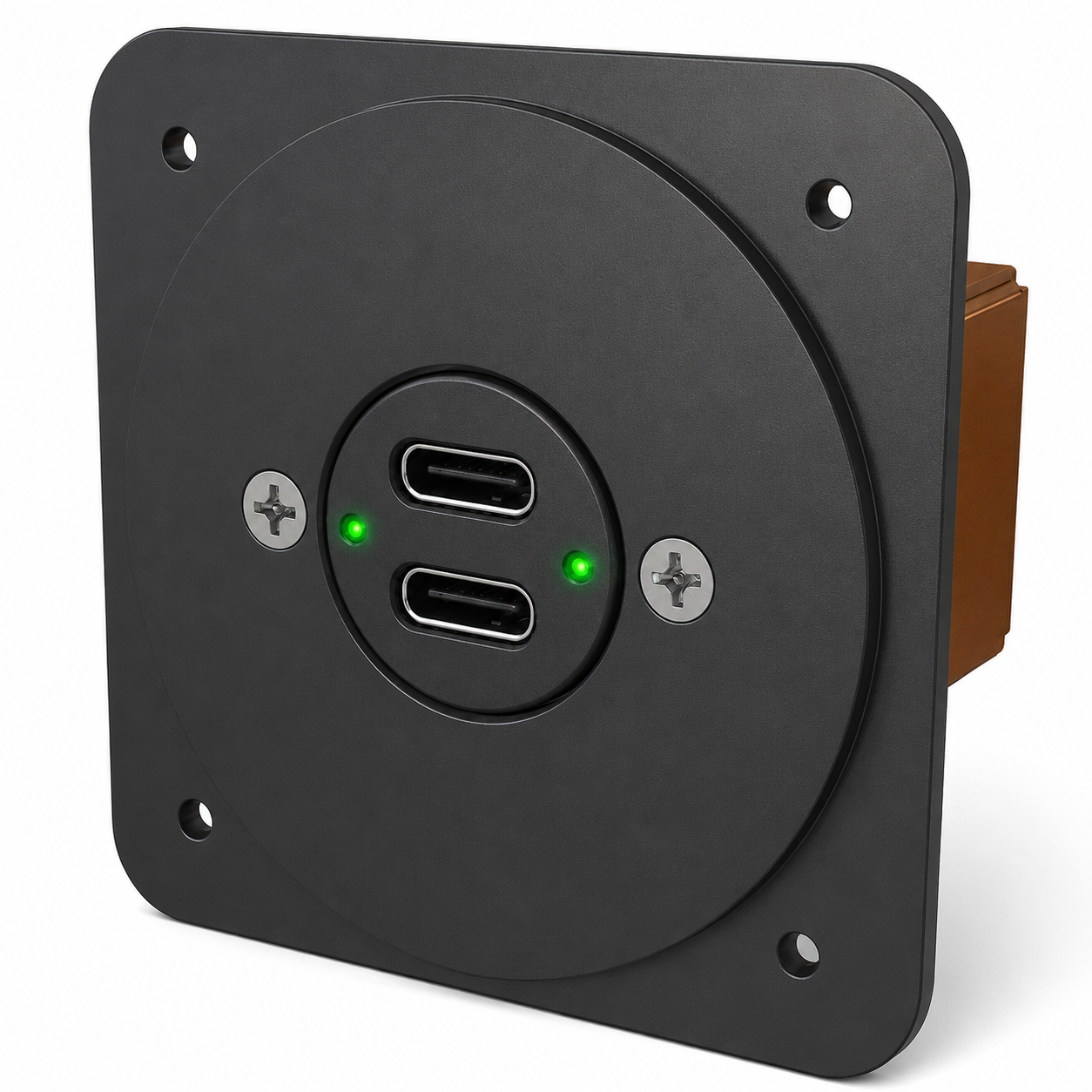 2.25-inch Instrument Panel Adapter for USB Power Supply